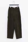 AVIVA JIFEI XUE Japanese Paper Velvet Straight Pants S22-TSLP9 Brown
